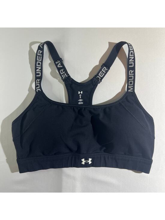 Under Armour Other - Under Armour Black Logo Strap Sports Bra Medium Women